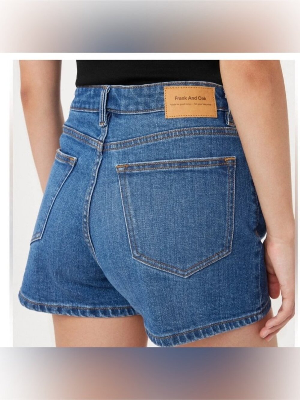 Frank And Oak Stevie Shorts | Retro Mom Shorts Style | 23” Waist